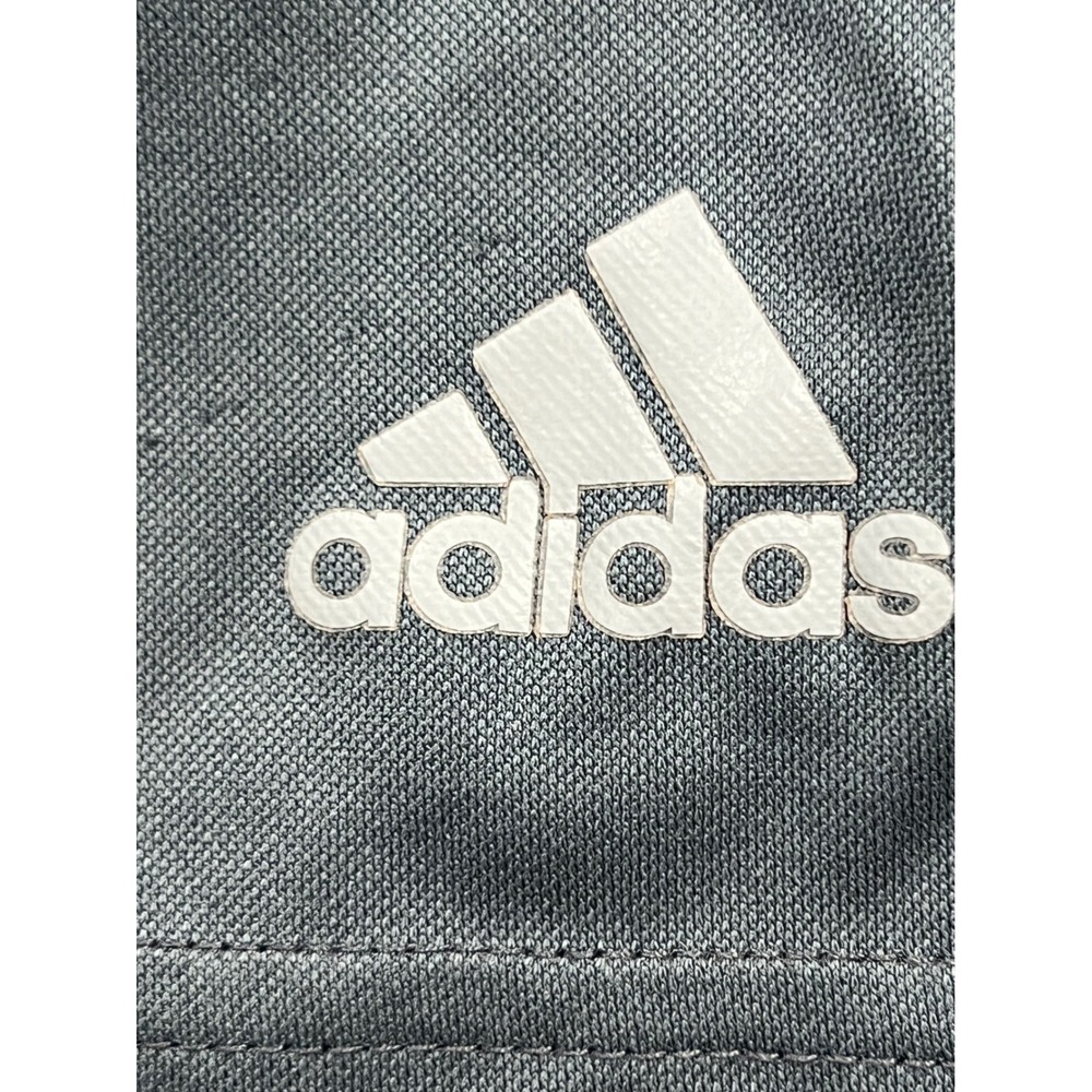 Adidas Athletic Shorts‎ Boys XL 18 Gray Climalite 3-Stripe Basketball Activewear - Picture 5 of 11